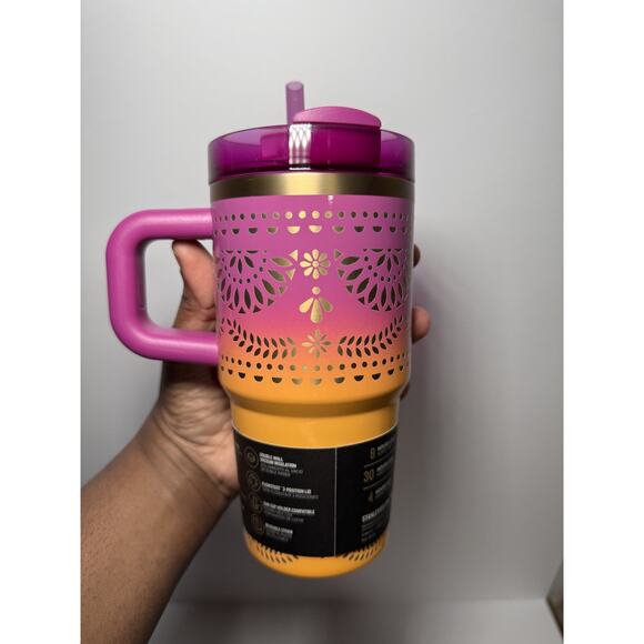 Stanley Exclusive Dia De Muertos Sunrise Catrina 20oz Tumbler BNWT | IN HAND - Picture 5 of 9